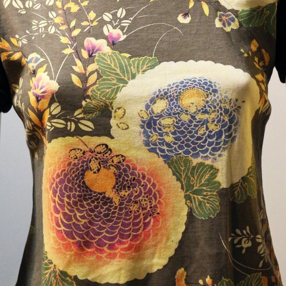Blossom Asia print top with neck clasp - Picture 2 of 5